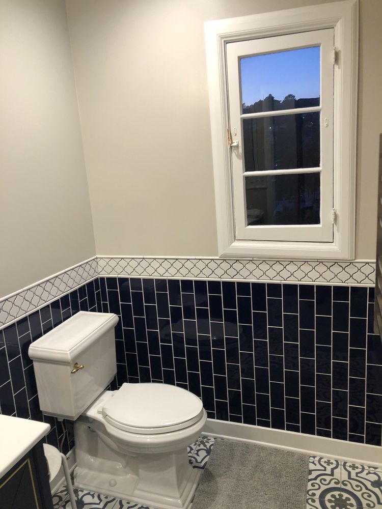 trendy bathroom tiles